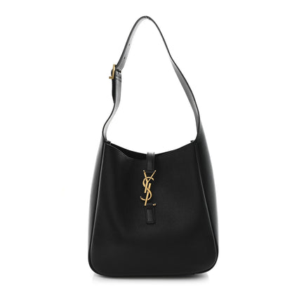 Smooth Calfskin Small Le 5 A 7 Soft Hobo Black