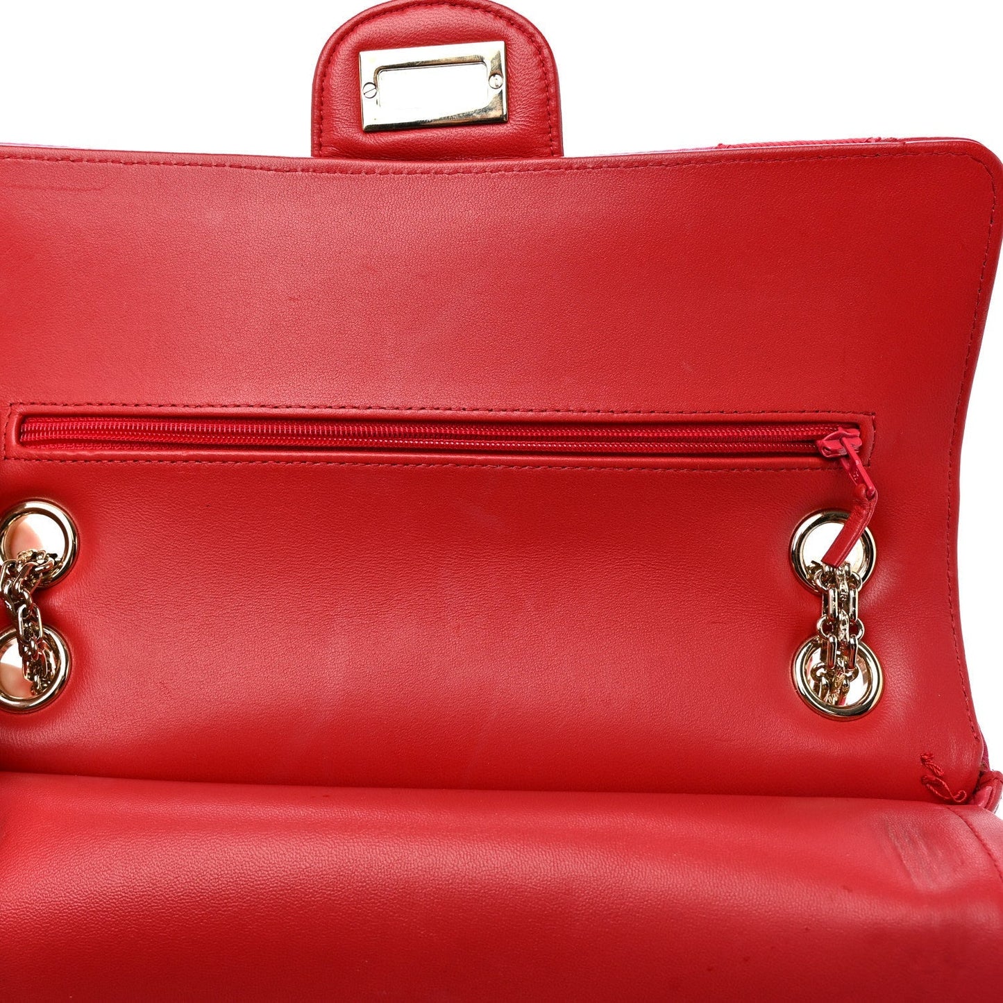 Lambskin Velvet Grosgrain Quilted 2.55 Reissue 225 Flap Red