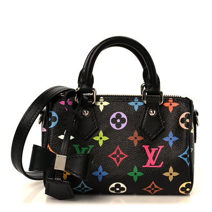 LV X TM Monogram Multicolor Nano Speedy Black