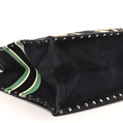 Suede Large L'Air Book Tote Black