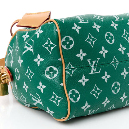 Calfskin Monogram Speedy P9 Bandouliere 25 Green