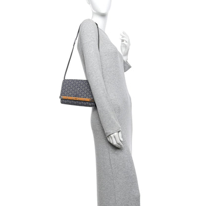 Goyardine Monte Carlo Bois Clutch With Strap Gray