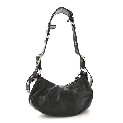 Agneau Arena Le Cagole Shoulder Bag XS Black