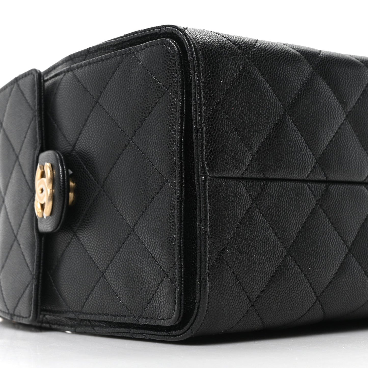Caviar Quilted Small Chanel 25 Handbag Black