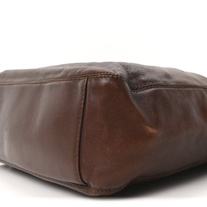 Lambskin CC Tassel Shoulder Bag Brown