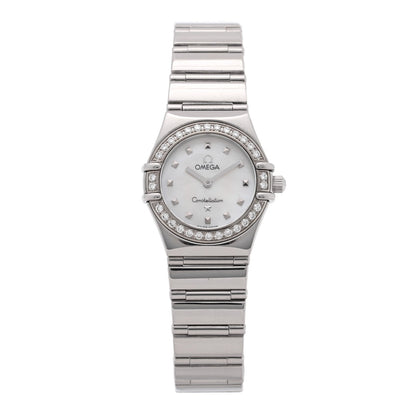 Stainless Steel Diamond Bezel Mother of Pearl 22mm Constellation My Choice Quartz Watch 1465.71.00