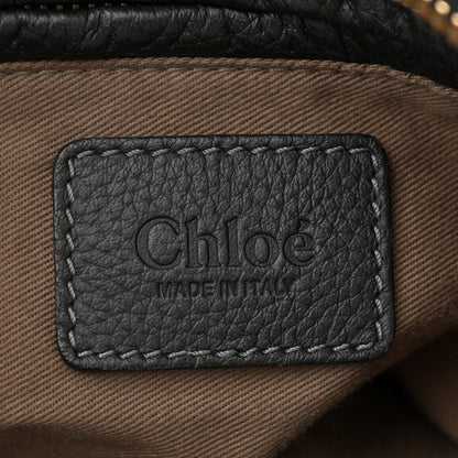 Calfskin Medium Marcie Satchel Black