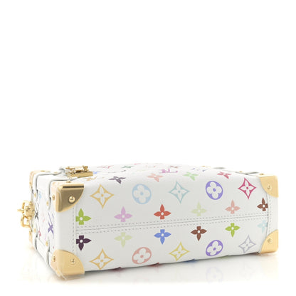 LV x TM Cowhide Monogram Multicolor Side Trunk MM White