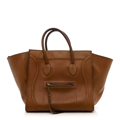 Natural Calfskin Medium Phantom Luggage Tan