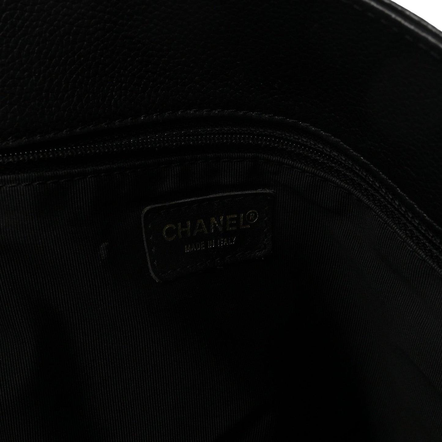 Calfskin Cerf Executive Shopper Tote Black
