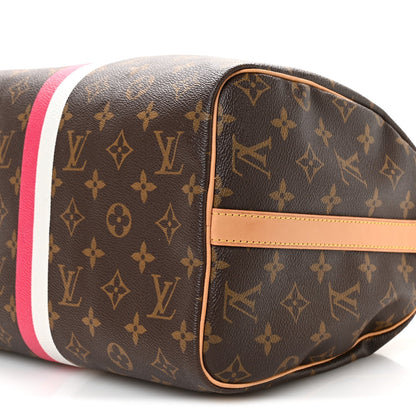 Monogram My LV Heritage Speedy Bandouliere 30 Fuchsia White