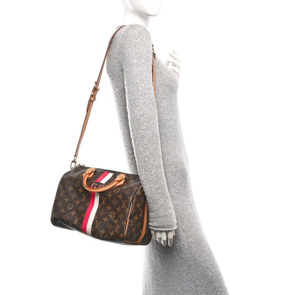 Monogram My LV Heritage Speedy Bandouliere 30 Fuchsia White