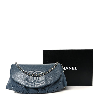 Caviar Half Moon Wallet On Chain WOC Blue