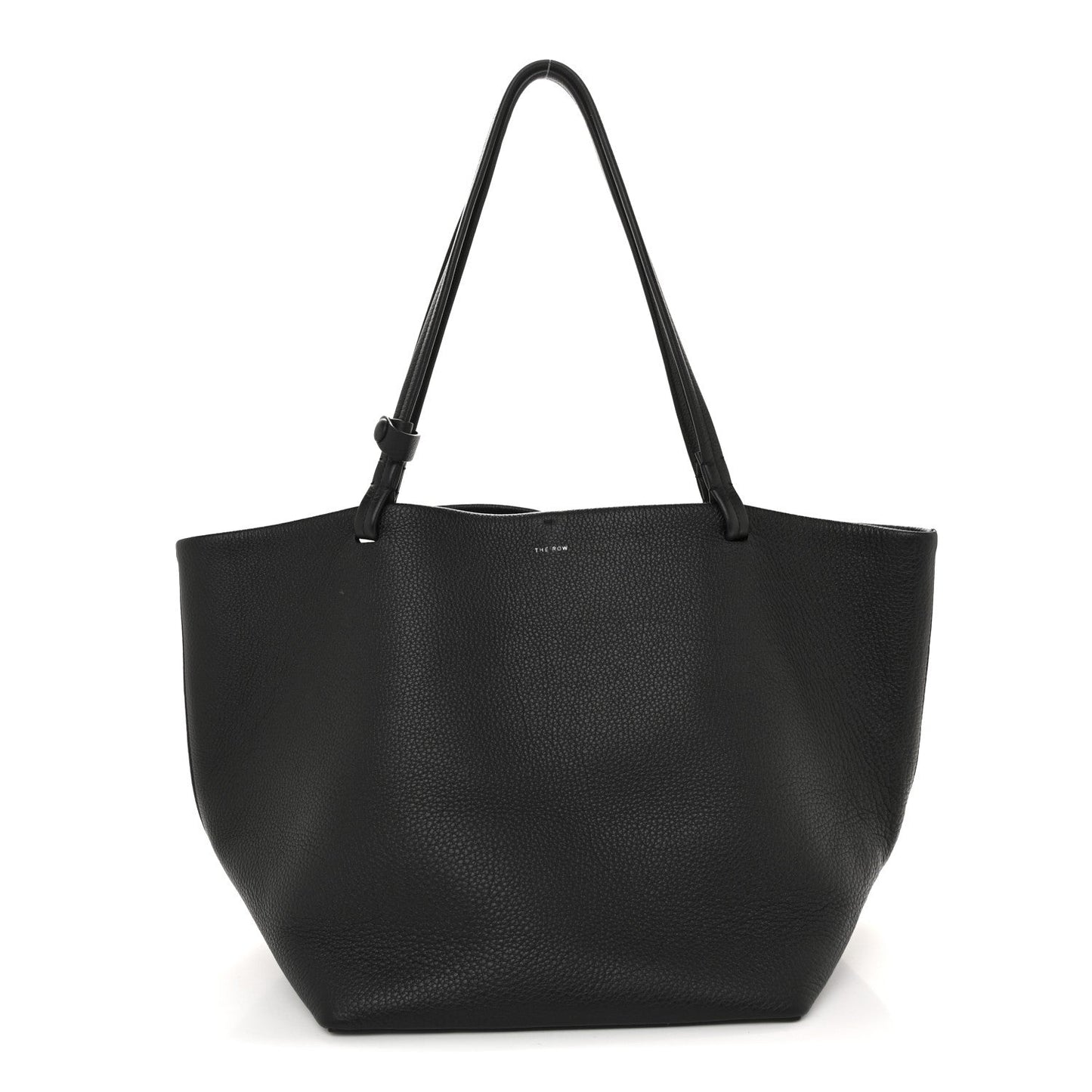 Grained Calfskin Park Tote Three Black