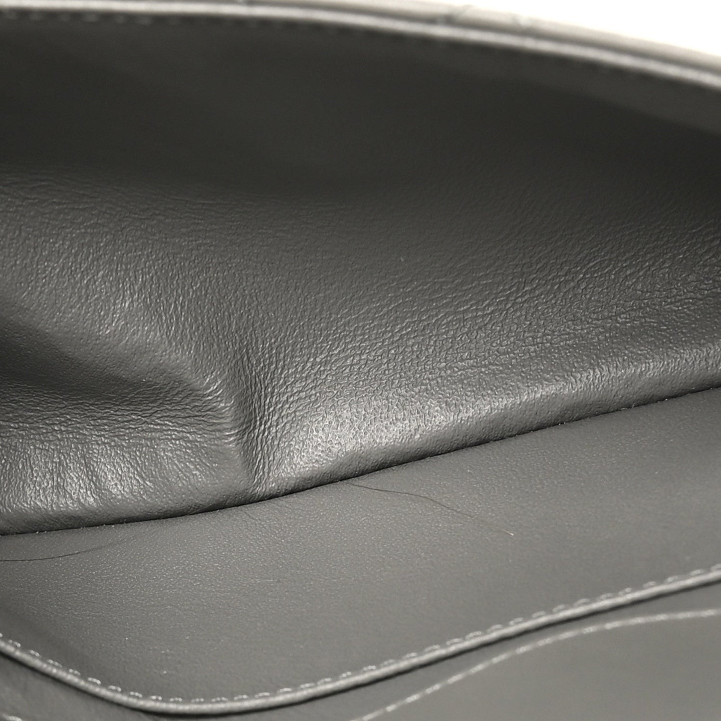 Lambskin Quilted Small CC Chic Flap Grey Dark Navy
