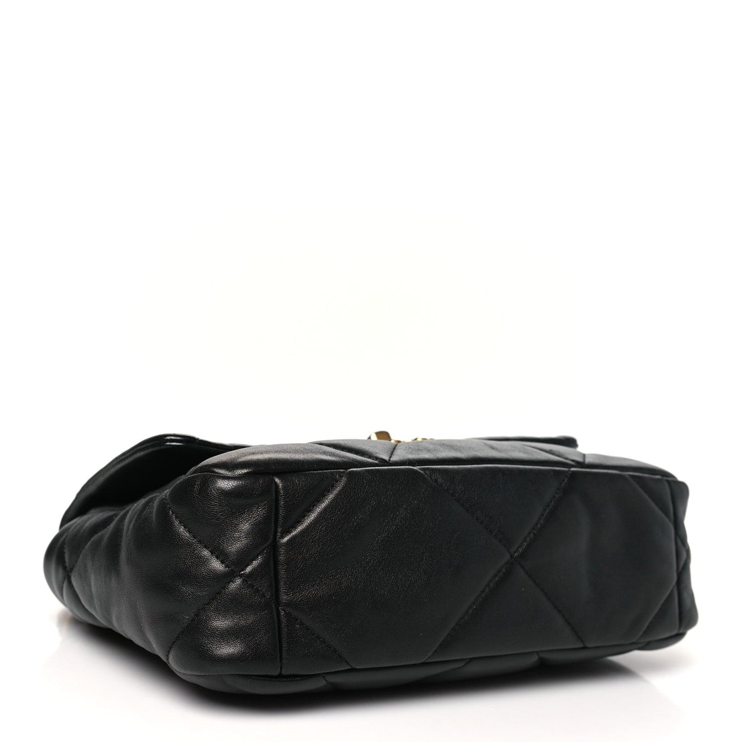 Lambskin Quilted Medium Chanel 19 Flap Black
