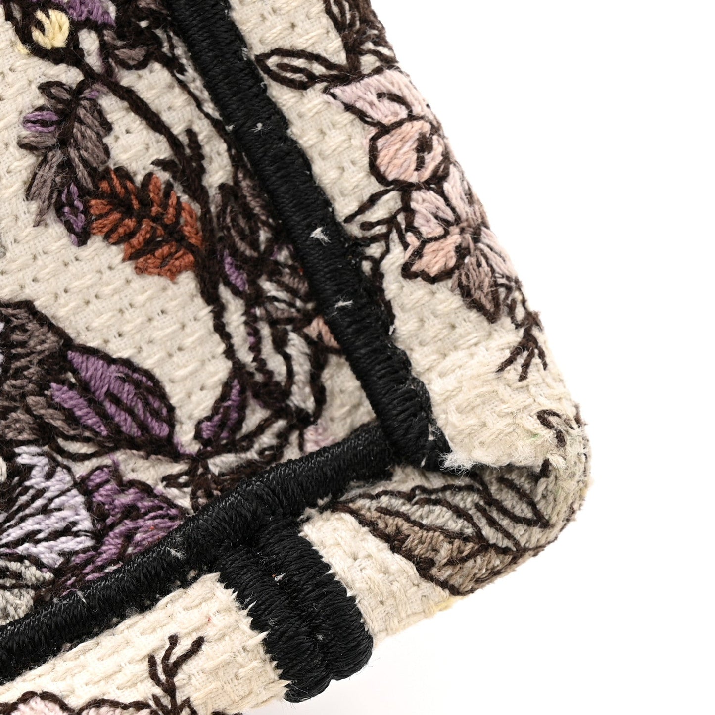 Canvas Embroidered Medium 4 Saisons Hiver Soleil Book Tote Multicolor