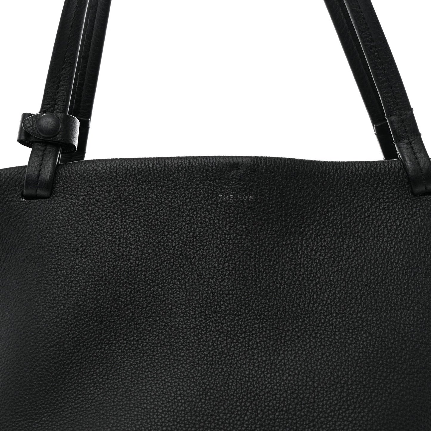 Grained Calfskin Park Tote Three Black