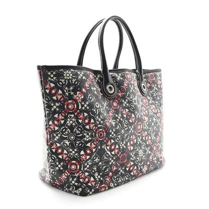 Coated Canvas Coco Small Tote Black