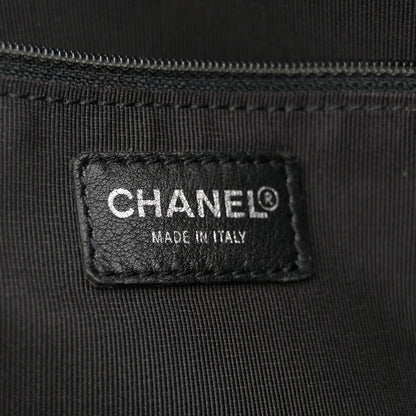 Caviar Quilted Bowler Black