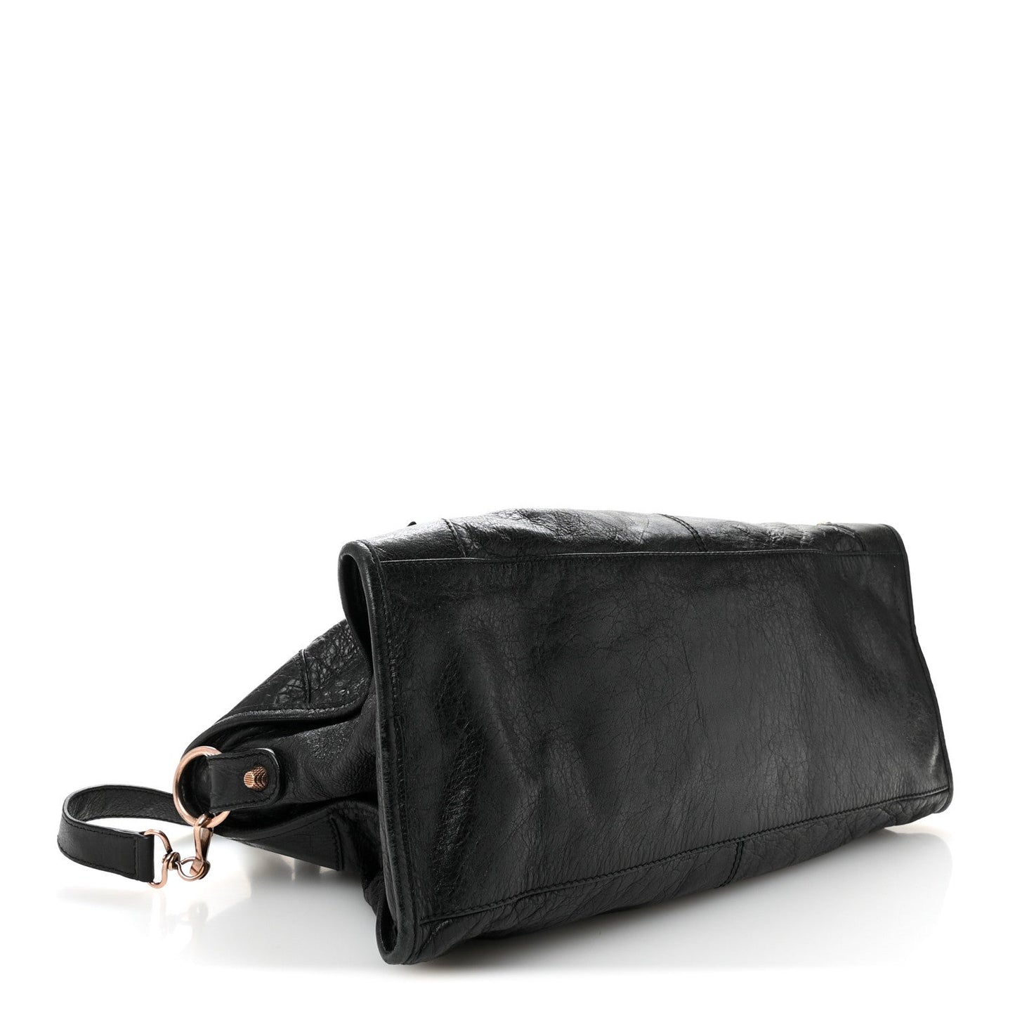 Agneau Giant 21 Rose Gold  Hardware Part Time Black