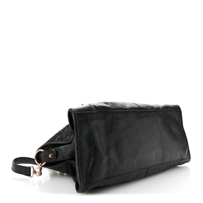 Agneau Giant 21 Rose Gold  Hardware Part Time Black