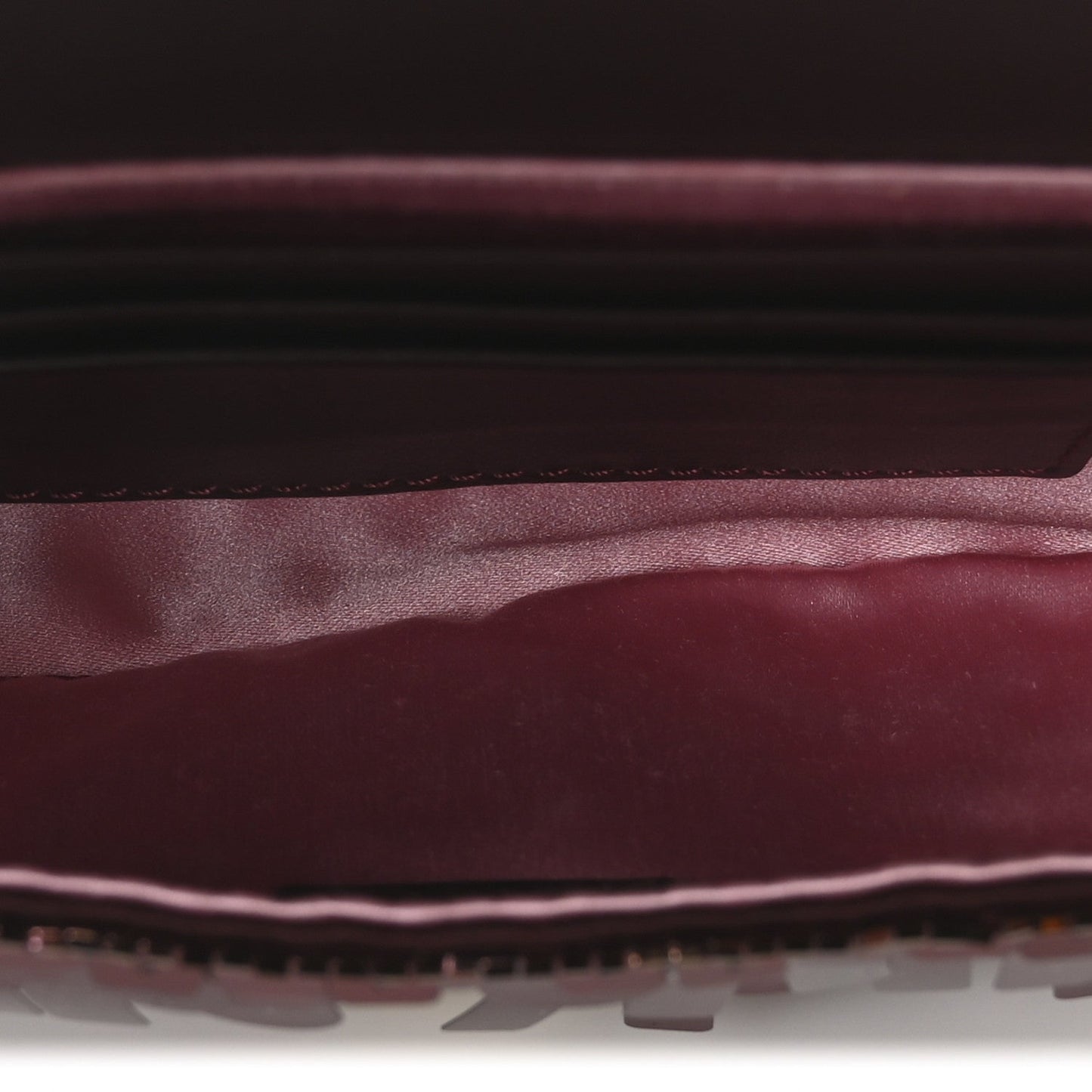 Sequin Paillettes Vitello Grace Sex and the City Mini Baguette Granata