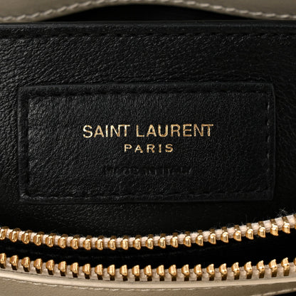Calfskin Y Quilted Monogram Small Loulou Chain Satchel Crema Soft