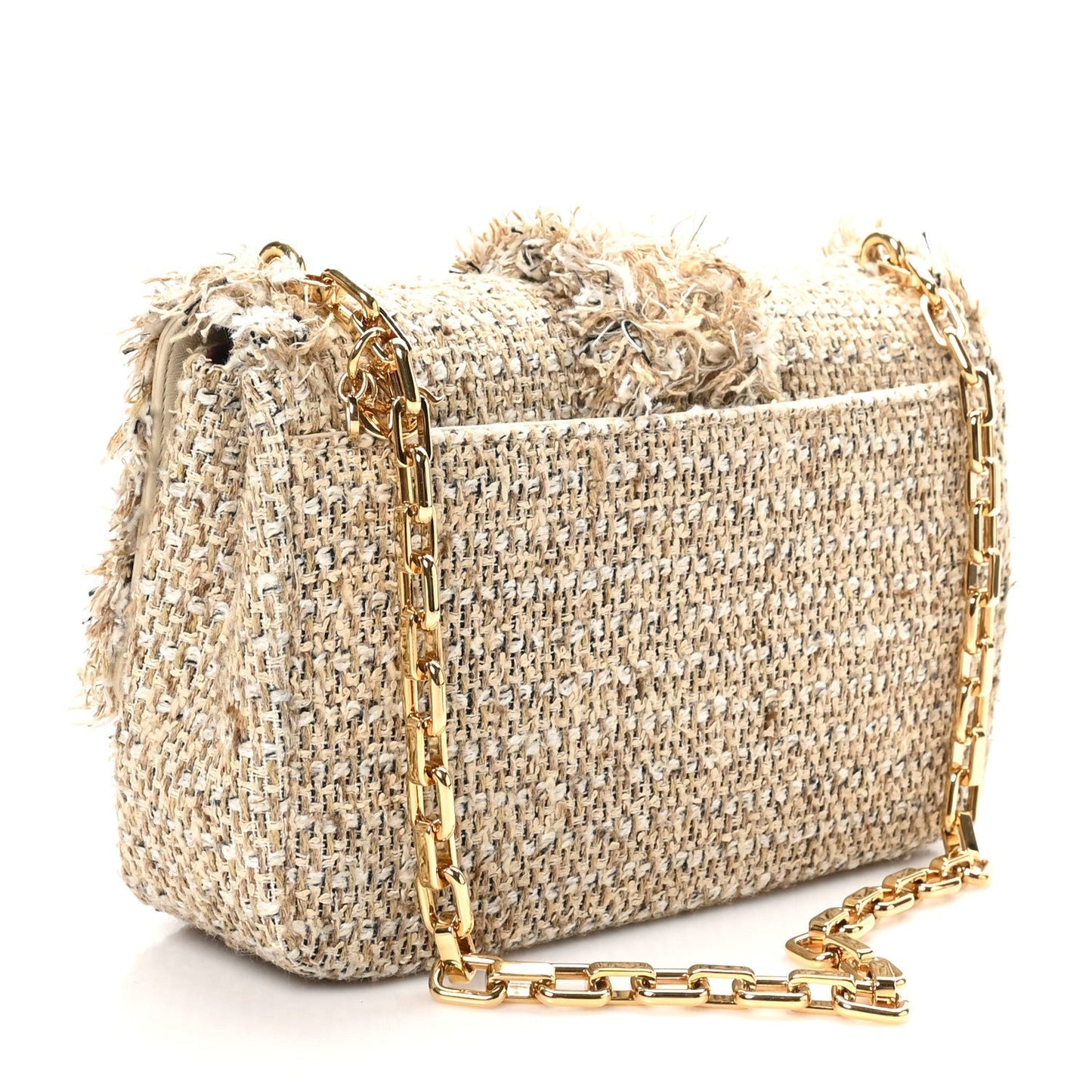Tweed Medium Miss Dior Flap Beige