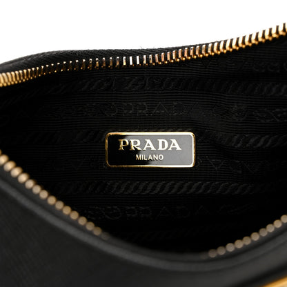 Saffiano Lux Re-Edition 2005 Shoulder Bag Black