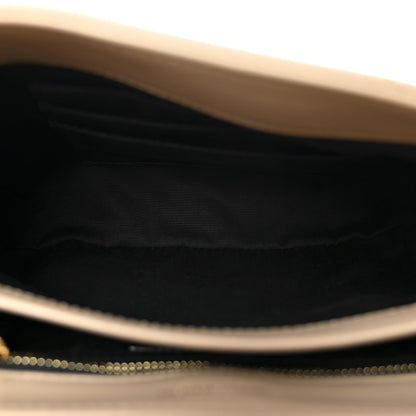 Calfskin Y Quilted Monogram Toy Loulou Crossbody Bag Dark Beige