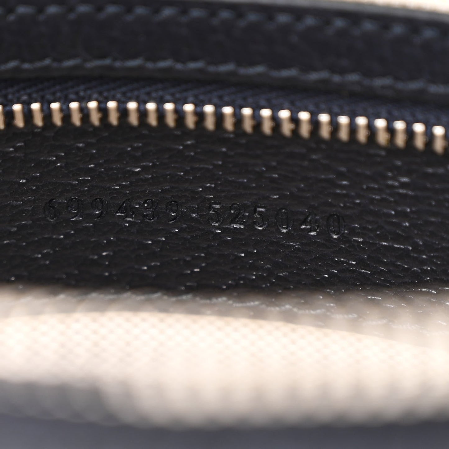 GG Supreme Monogram Textured Dollar Calfskin Web Ophidia Wristlet Shoulder Bag Black Blue