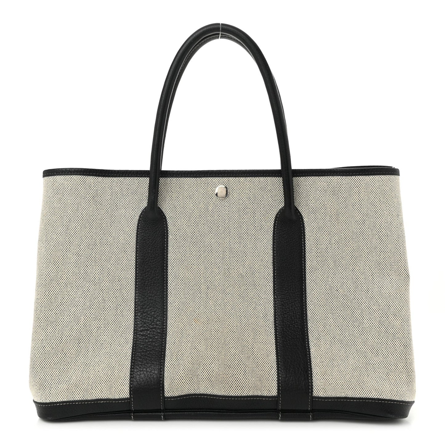Toile Negonda Garden Party 36 MM Tote Black Ecru
