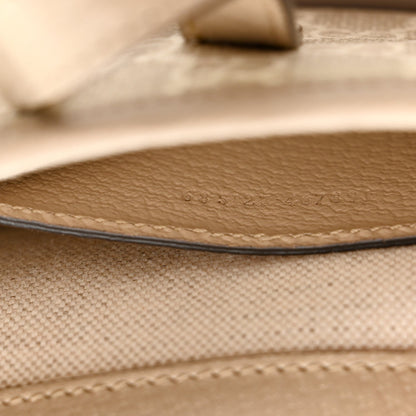 GG Supreme Monogram Textured Dollar Calfskin Mini Jackie 1961 Hobo Beige Mystic White Oatmeal