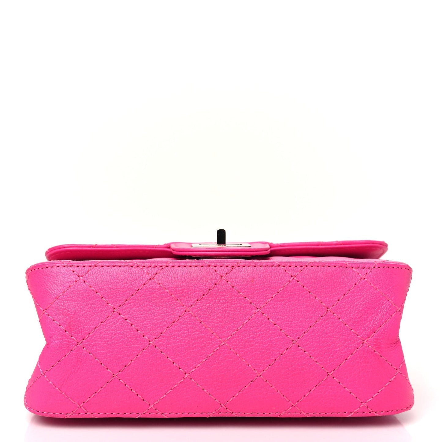 Goatskin Quilted 2.55 Reissue Mini Flap Fluorescent Pink