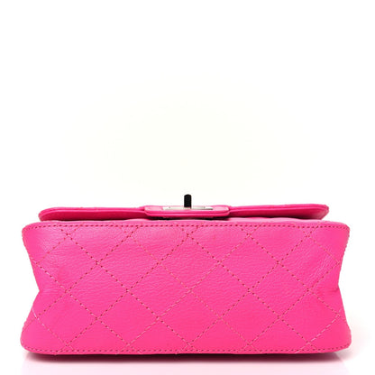 Goatskin Quilted 2.55 Reissue Mini Flap Fluorescent Pink