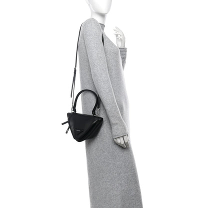 Nappa Padded Signaux Triangle Crossbody Black