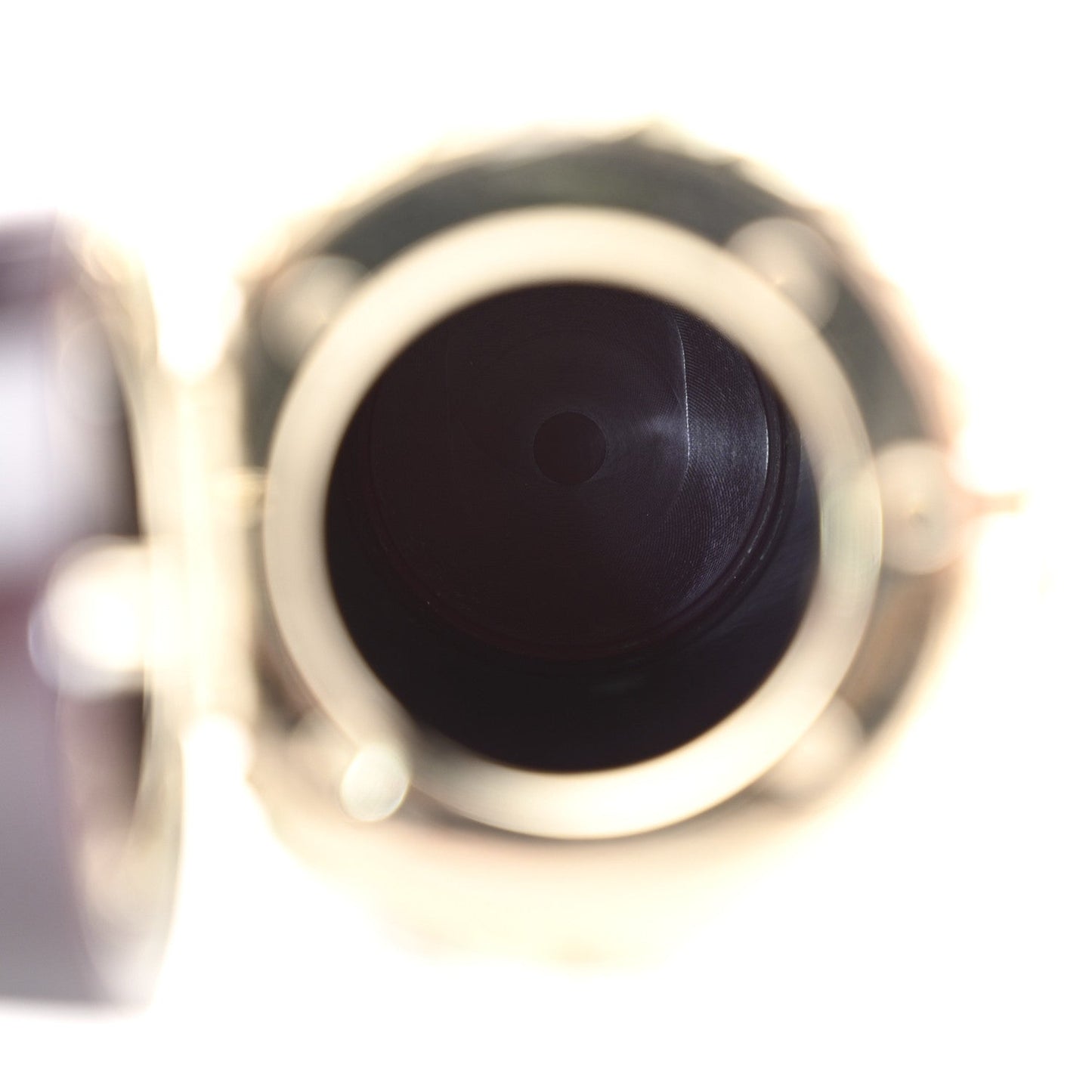 Lucite Lipstick Case On Chain Burgundy Blue
