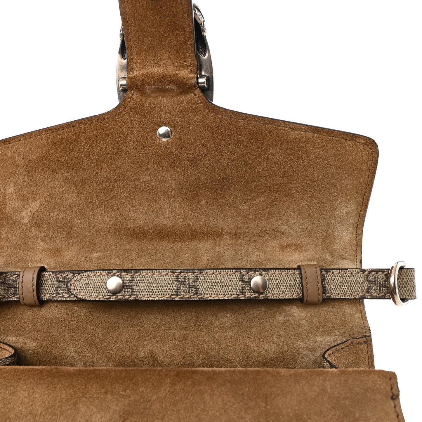 GG Supreme Monogram Small Dionysus Top Handle Bag Taupe
