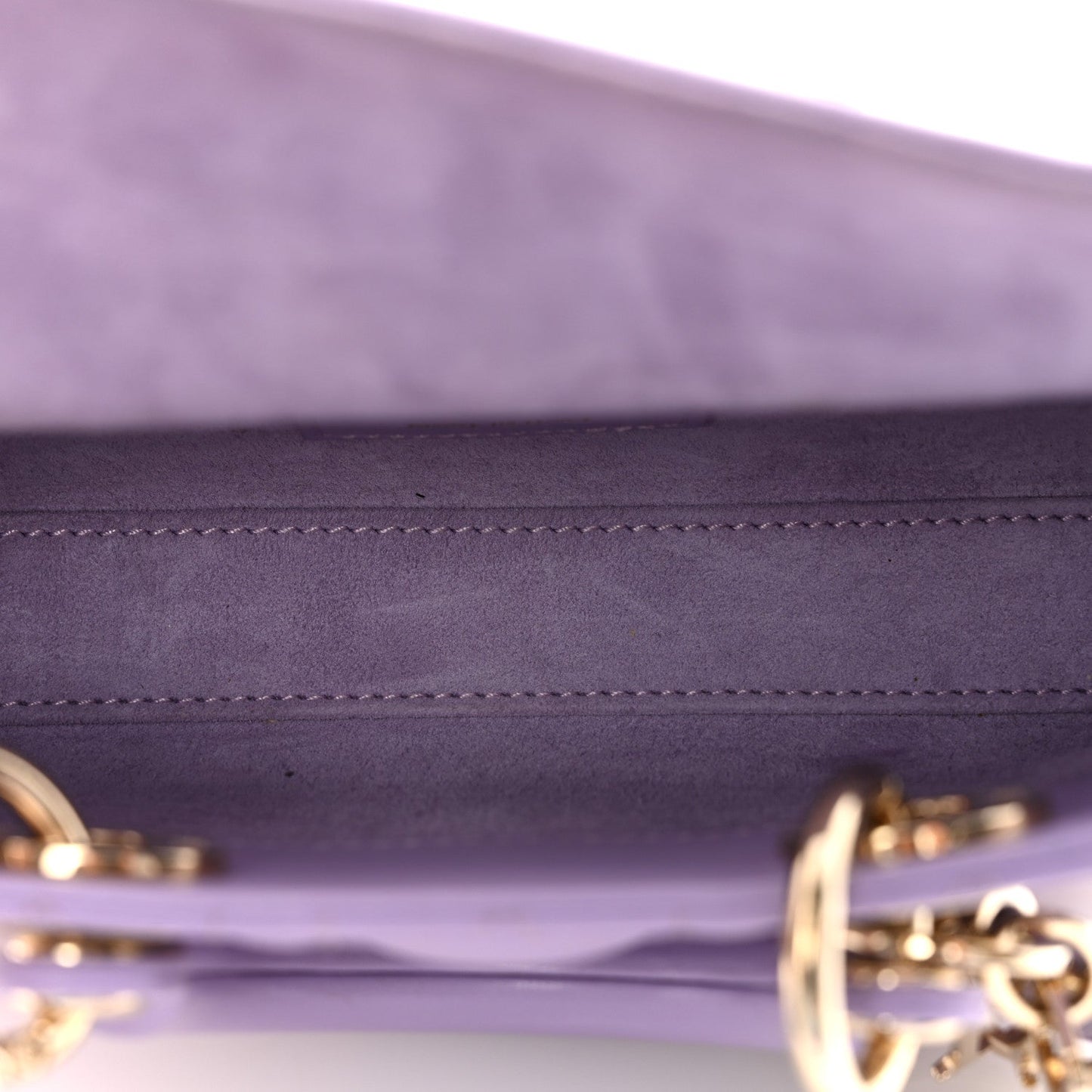 Lambskin Cannage Micro Lady D-Joy Lilas