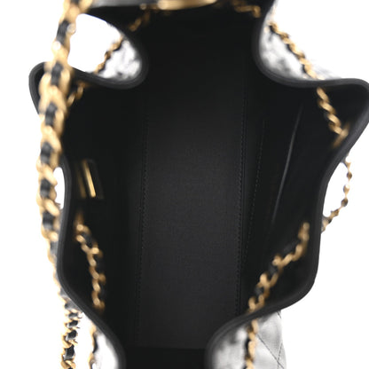 Caviar Quilted Mini Chanel 25 Handbag Black