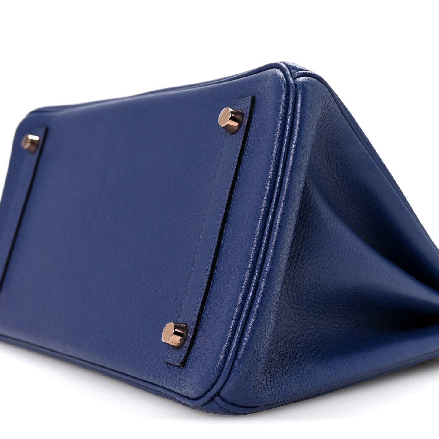 Taurillon Novillo Matte Alligator Birkin Touch 30 Bleu Saphir Bleu Marine