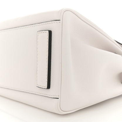 Calfskin Medium La Medusa Top Handle Handbag Optical White
