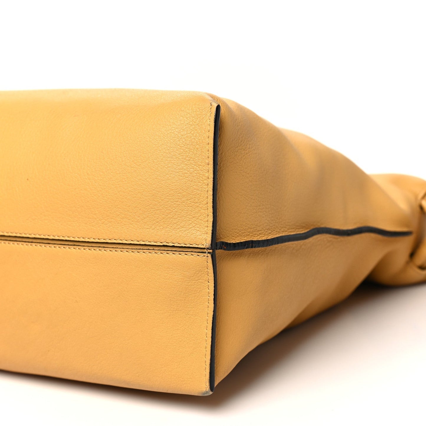 Calfskin Large Flamenco Knot Bag Sahara