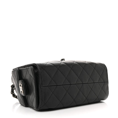 Caviar Quilted Mini Chanel 25 Handbag Black
