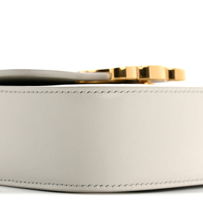 Shiny Calfskin Mini Triomphe Chalk