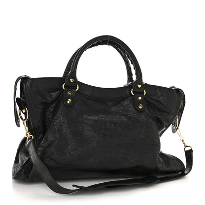 Agneau Classic Gold Hardware City Black