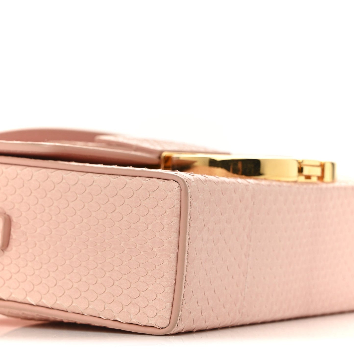 Snakeskin 30 Montaigne Box Bag Rose Clair