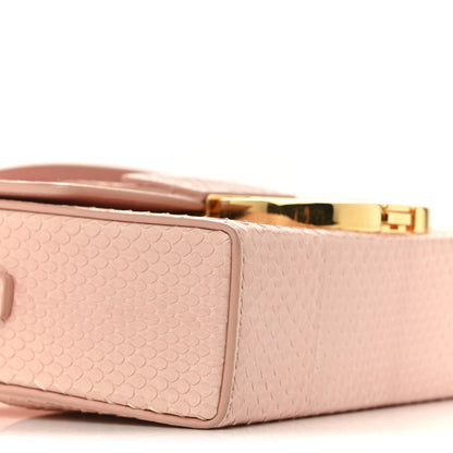 Snakeskin 30 Montaigne Box Bag Rose Clair