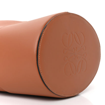 Calfskin Balloon Bucket Bag Tan